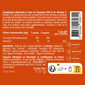 Coenzyme q10 - beauté - 2 mois