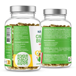 Ginkgo biloba - mémoire - 4 mois