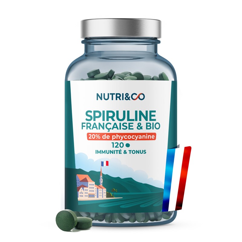 Nutri & Co - Spiruline française bio - tonus 20 jours
