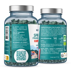 Spiruline française bio - tonus 20 jours