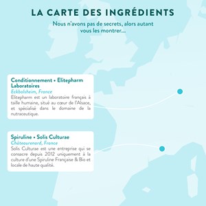 Spiruline française bio - tonus 20 jours
