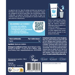 Glycine cristallisée - vegan - 2 mois