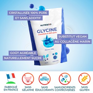 Glycine cristallisée - vegan - 2 mois