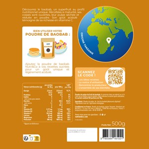 Poudre de baobab bio - antioxydants
