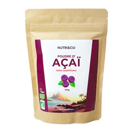 Poudre d'açaï bio - acide gras