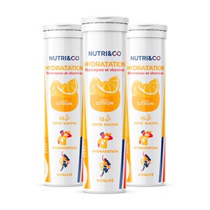 3 electrolytes citron - hydratation