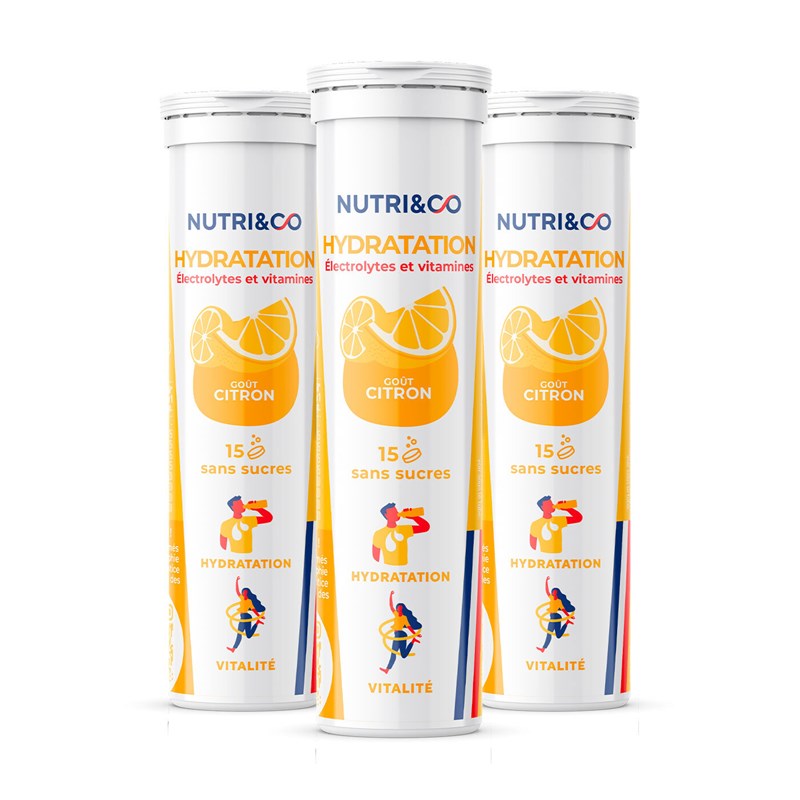 3 electrolytes citron - hydratation