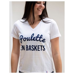 T-shirt poulette en baskets l