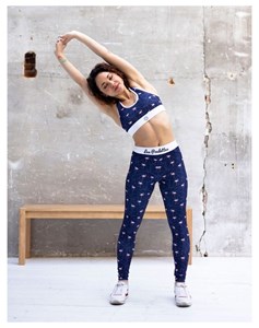 Legging long flamant rose m