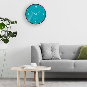 Bresser mytime ledsec horloge murale 24 cm avec affichage de la température