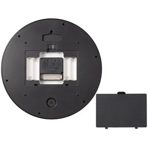 Bresser mytime ledsec horloge murale 24 cm avec affichage de la température