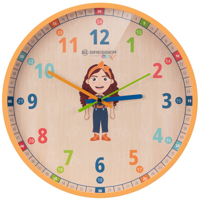 Bresser junior horloge murale pour enfants