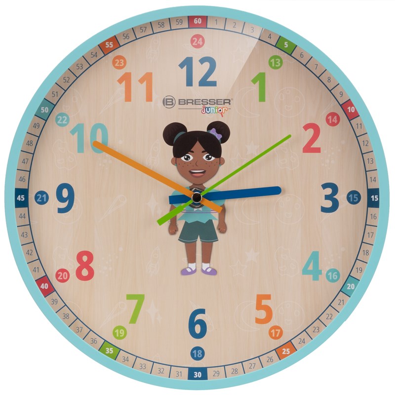 Bresser junior horloge murale pour enfants