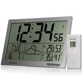 Bresser mytime horloge murale météo jumbo lcd
