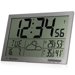 Bresser mytime horloge murale météo jumbo lcd