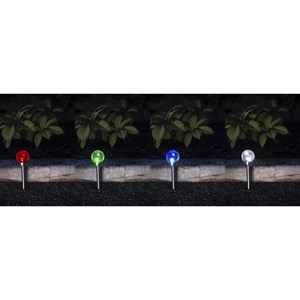 Lot de 5 lanterne solaire en inox wrgb