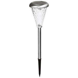 Balise solaire en inox verre wrgb