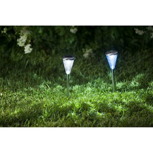 Balise solaire en inox verre wrgb