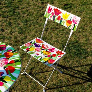 Chaise pliante  multicolore