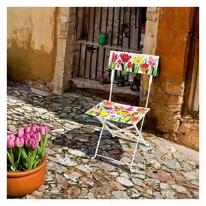 Chaise pliante  multicolore