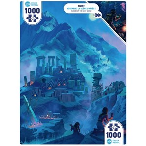 Puzzle 1000 pièces iello twist ancient m