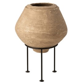 Pot papier marron h.45cm