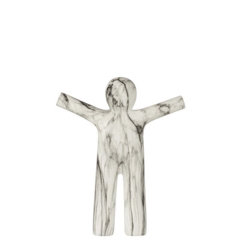 Statue résine blanc h.41cm