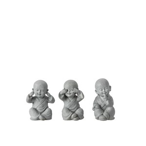 Set poterie gris h.16cm