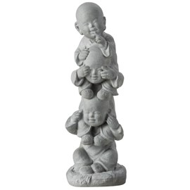 Statuette poterie gris h.58cm
