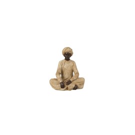 Figurine résine marron h.22cm