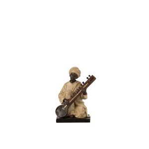 Homme résine marron h.24cm