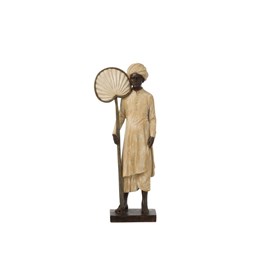 Homme résine marron h.40cm