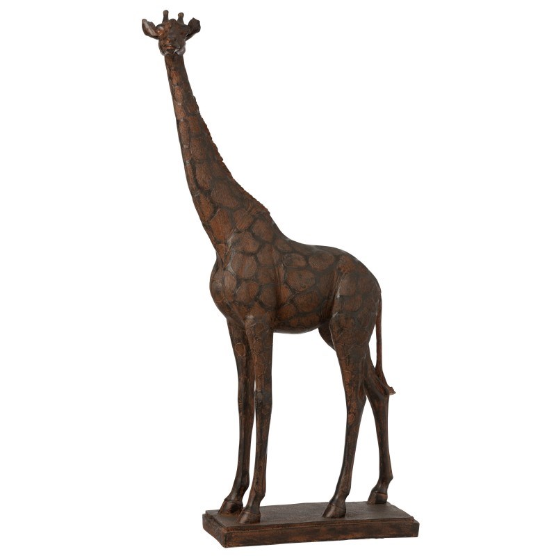 Girafe résine marron h.81.5cm