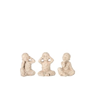 Set résine beige h.19cm