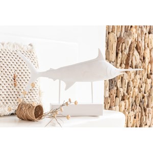 Espadon résine blanc h.37.5cm