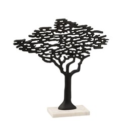 Arbre aluminium noir h.56cm