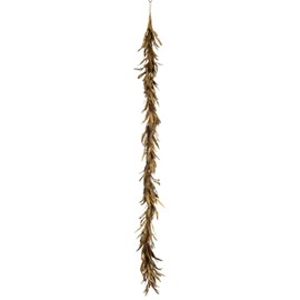 Guirlande fausse fourrure or h.15cm