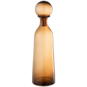Bouteille verre marron h.44cm