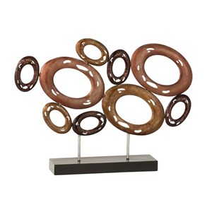 Obet métal marron h.9cm