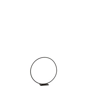 Objet métal noir h.40cm