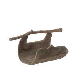 Décoration bois naturel h.17cm