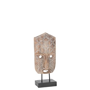 Masque bois naturel h.41cm