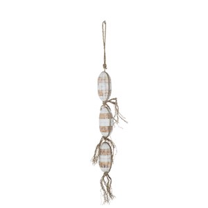 Suspension bois blanc h.116cm