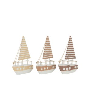 Set bois marron h.25.5cm