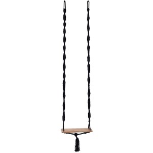 Balançoire coton&nbsp;lin&nbsp;polyester noir h.22