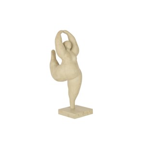Figurine résine beige h.51.5cm