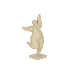 Figurine résine beige h.52cm