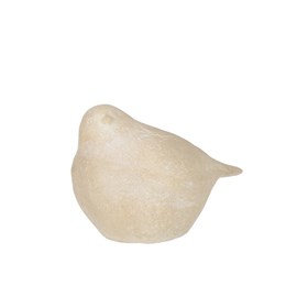 Oiseau résine beige h.24cm