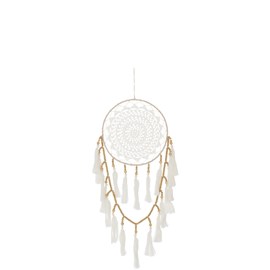 Attrape-rêves coton blanc h.1cm