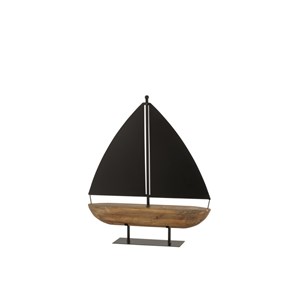 Voilier métal marron h.49.5cm